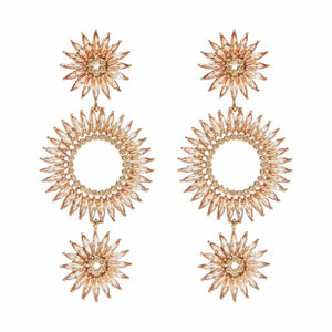 Champagne Crystal Madeline Lux Earrings