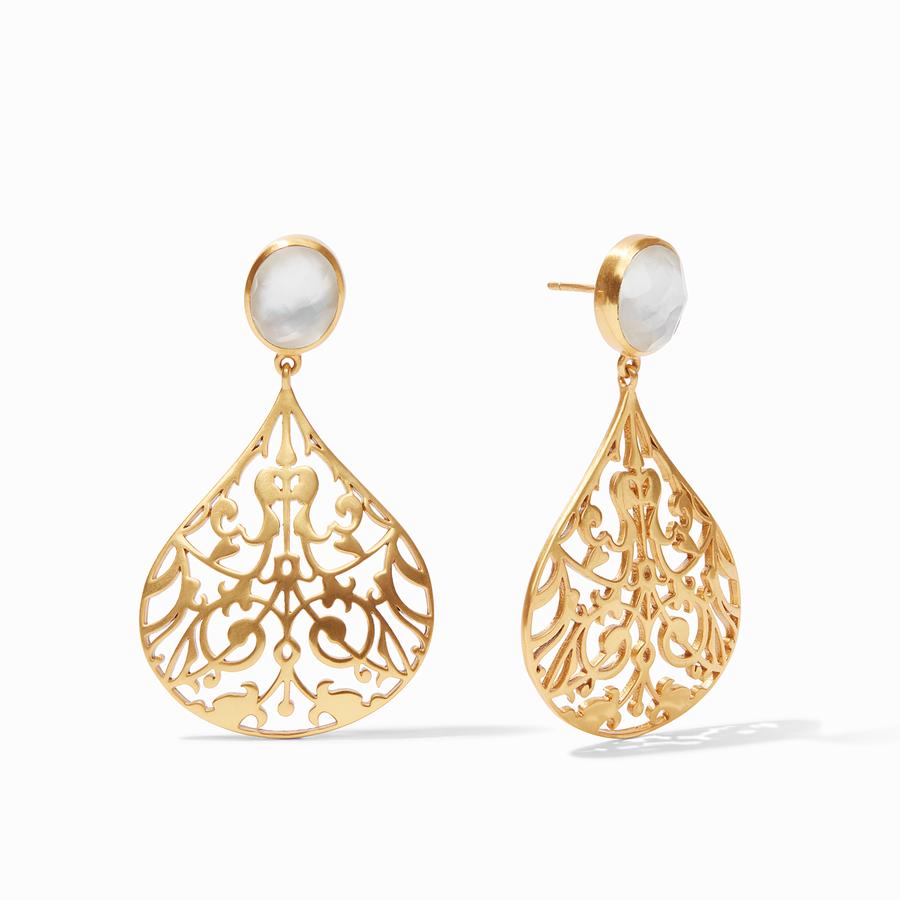 Chantilly Earrings in Clear Crystal
