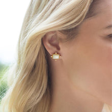 Load image into Gallery viewer, Clear Crystal Clara Stud Earrings
