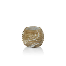 Load image into Gallery viewer, Mango Wood Marbleized Cocoon Pot