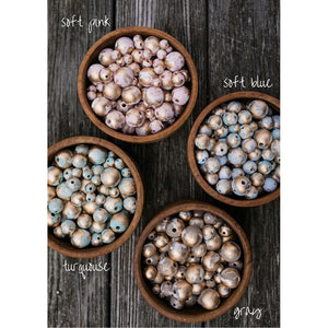 The Sercy Studio Bitty Blue Blessing Beads