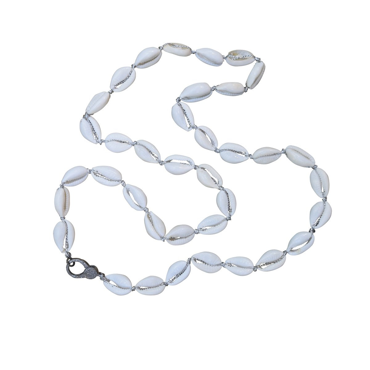 Silver Cowrie Shell Necklace