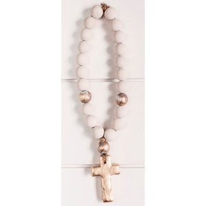The Sercy Studio Cecilia Cross/Heart Blessing Beads