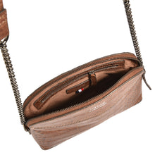 Load image into Gallery viewer, Loxwood Half Moon Crossbody Bag in Chestnut