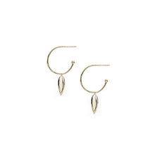 Load image into Gallery viewer, Natalie Wood Designs Choose Happy Mini Hoop Earrings