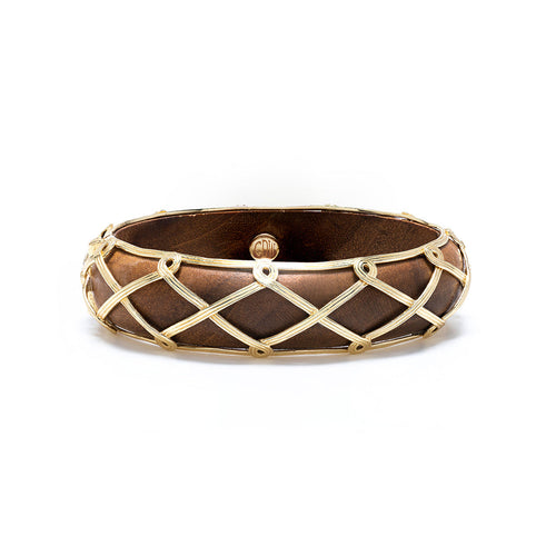 Teak Goddess Hinged Bangle