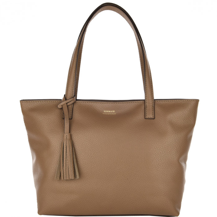 Loxwood Zippered Eden Bag in Taupe