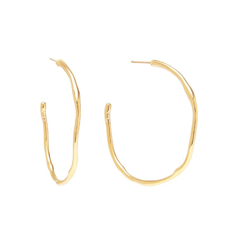 Gold Emilie Hoop Earrings