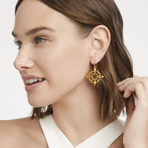 Julie Vos Fleur-de-Lis Lace Earrings