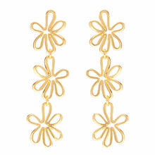 Load image into Gallery viewer, Gold Flora Lux Earrings