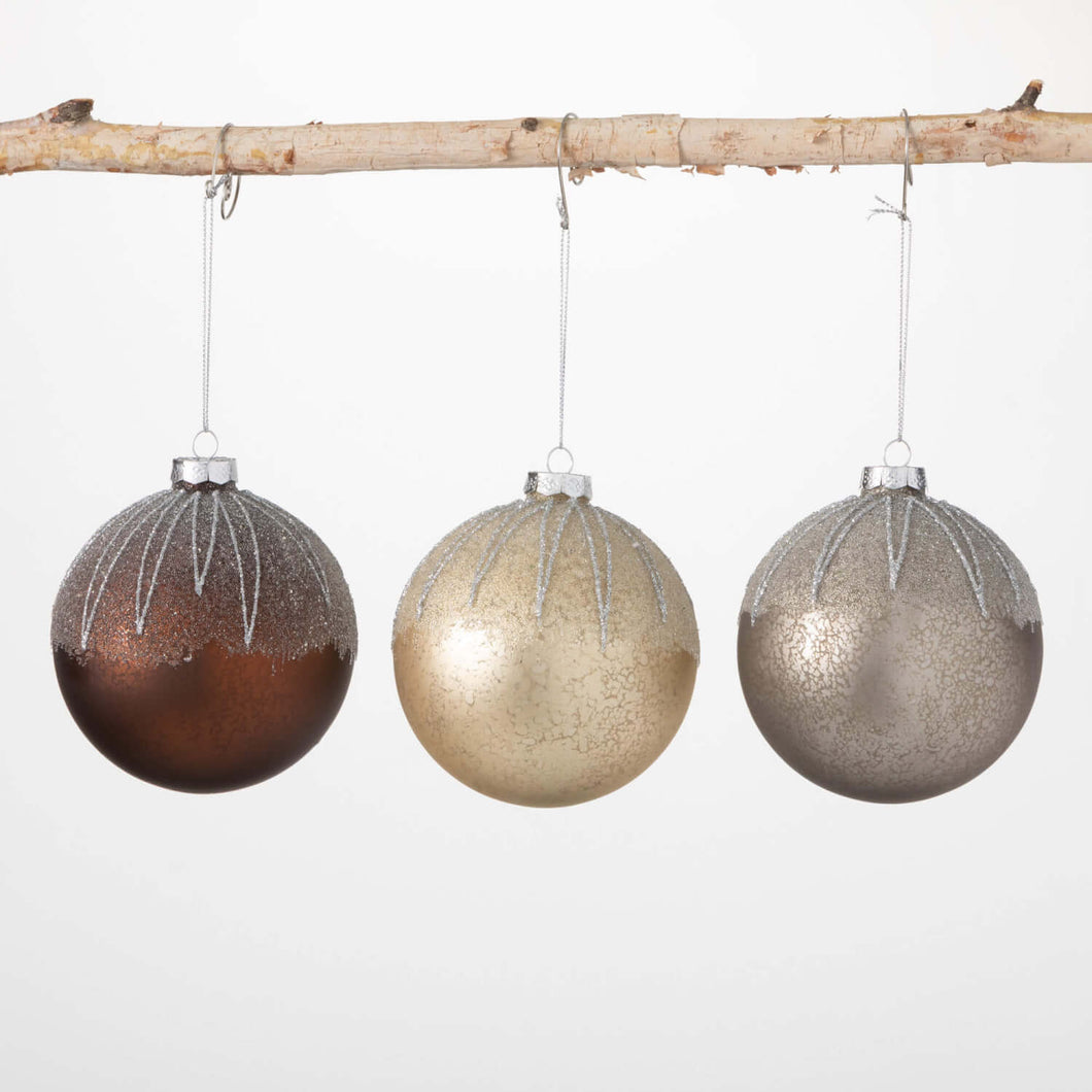 Frosted Metallic Ornament