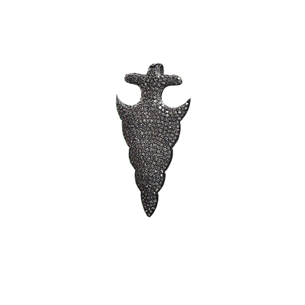 Pave Diamond Arrowhead Pendant