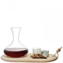 Load image into Gallery viewer, Wine Carafe and Oak Cheese Board