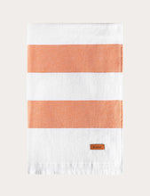 Load image into Gallery viewer, Orange Wide Stripe Towel
