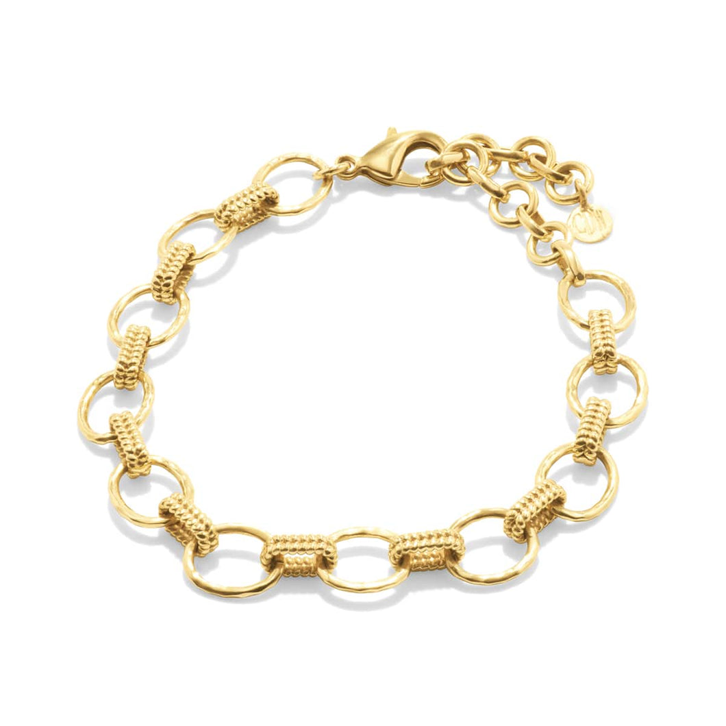 Cleopatra Grande Gold Link Bracelet