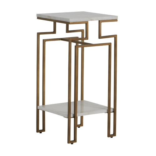 Greek Key-Themed Side Table