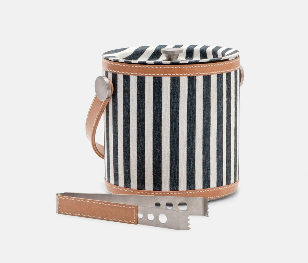 Striped Canvas Ice Bucket