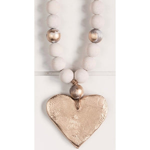 The Sercy Studio Cecilia Cross/Heart Blessing Beads