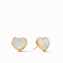 Load image into Gallery viewer, Mother of Pearl Heart Studs