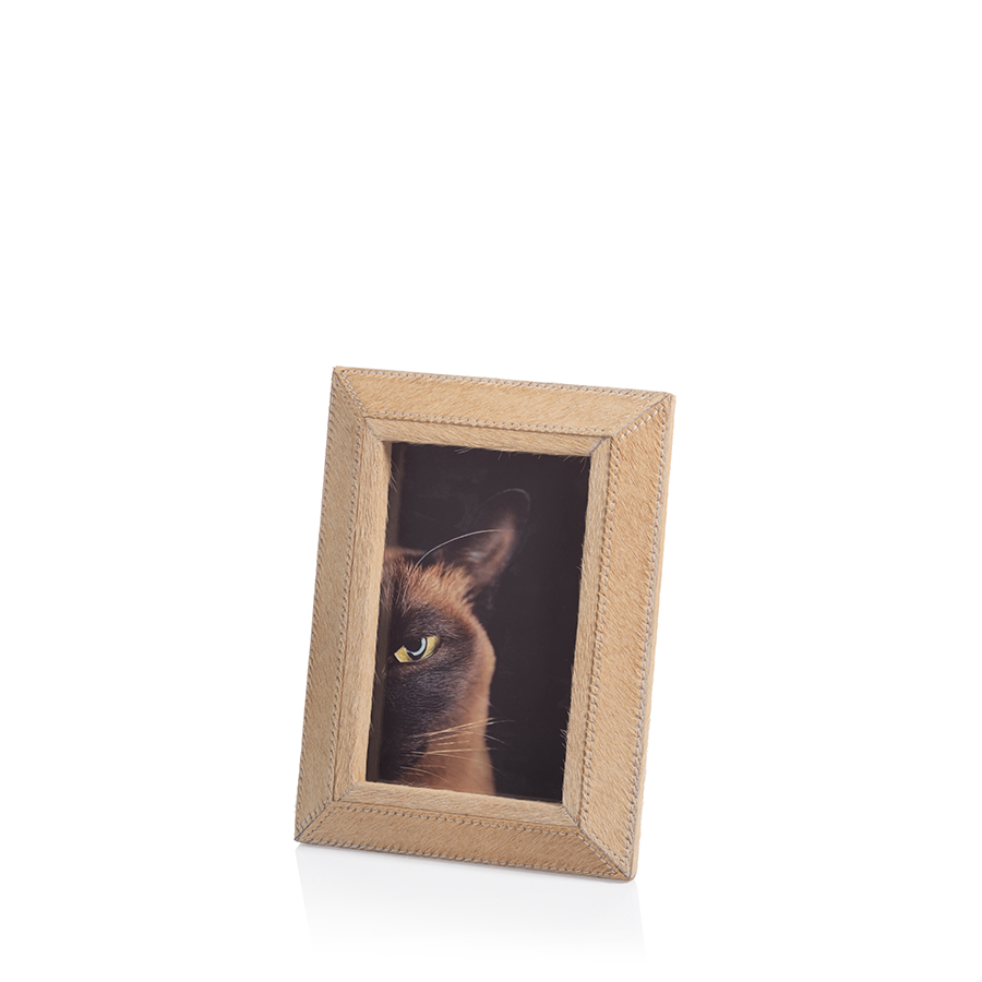 Aspen Hair Leather Frame