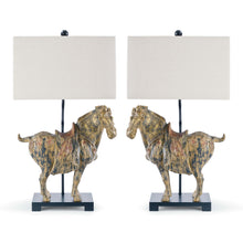 Load image into Gallery viewer, Pair of Horse Lamps