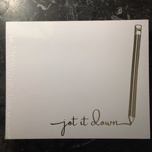 Load image into Gallery viewer, Pencil Luxe Gold Foil Note Pad