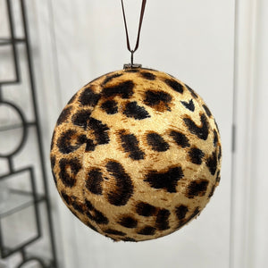 Leopard Print Ball Ornament