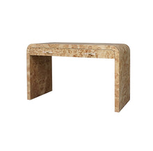 Load image into Gallery viewer, Burl Wood Waterfall Edge Desk