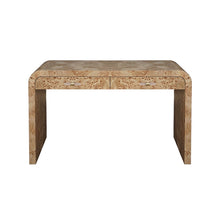 Load image into Gallery viewer, Burl Wood Waterfall Edge Desk