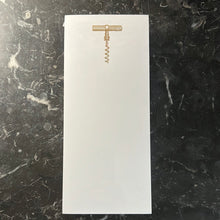 Load image into Gallery viewer, Corkscrew Gold Foil Note Pad