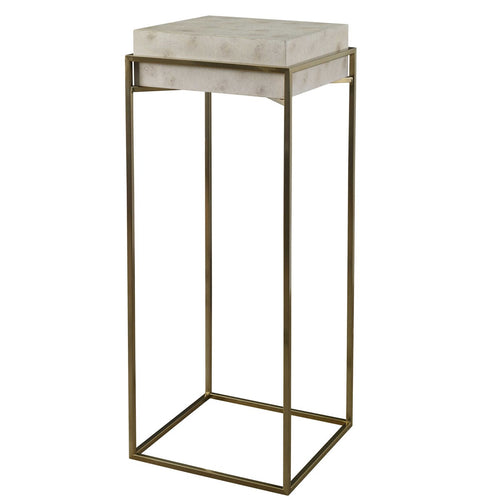 Ivory Burl Plant Stand Table