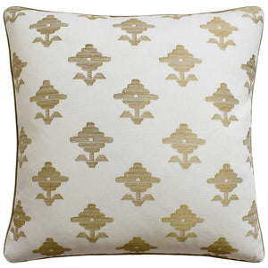 Ivory Floral Embroidery Pillow