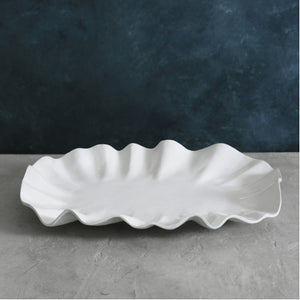 VIDA Bloom White Oval Platter