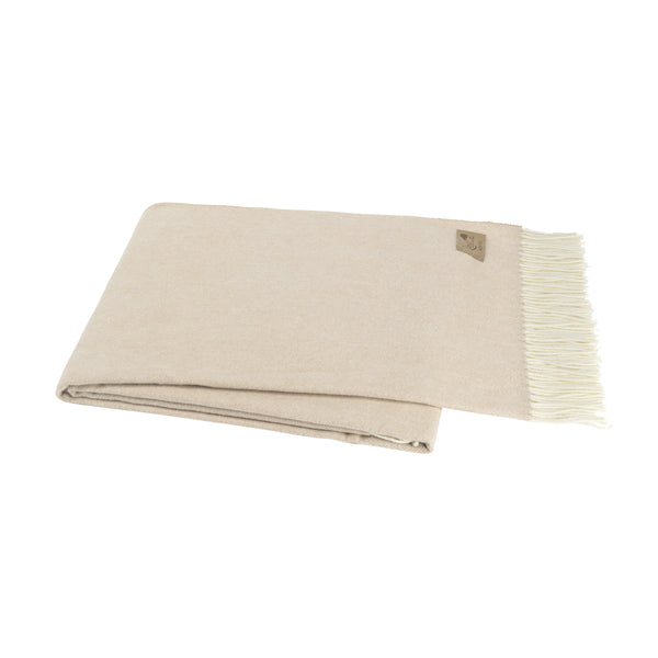 Soft Linen Italian Herringbone Throw