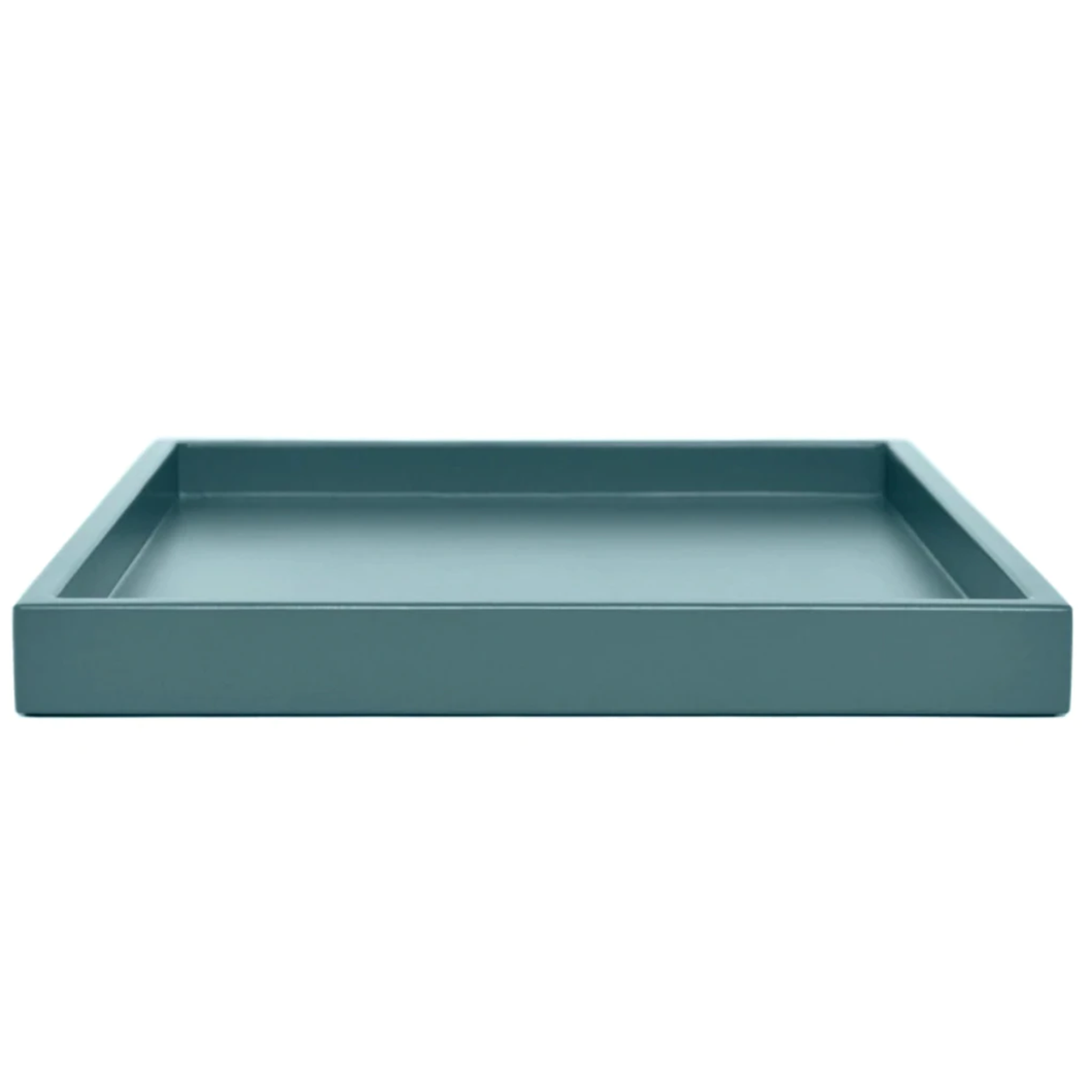 Shaded Blue Low Profile Rectangular Tray 15x22