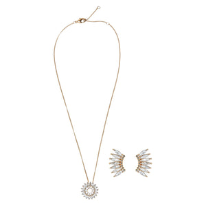 Light Blue Madeline Gift Set: Earrings & Necklace