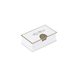White 2-Piece Chocolate Tin
