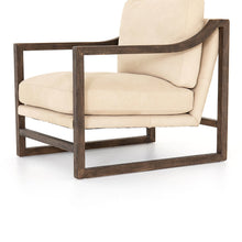 Load image into Gallery viewer, Slope Arm Leather Chair
