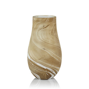 Mango Wood Marbleized Vase