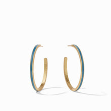 Load image into Gallery viewer, Marseille Denim Blue Large Hoops
