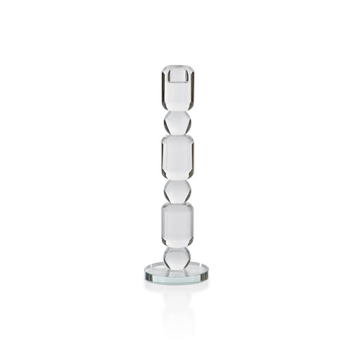 Medium Crystal Glass Taper Holder