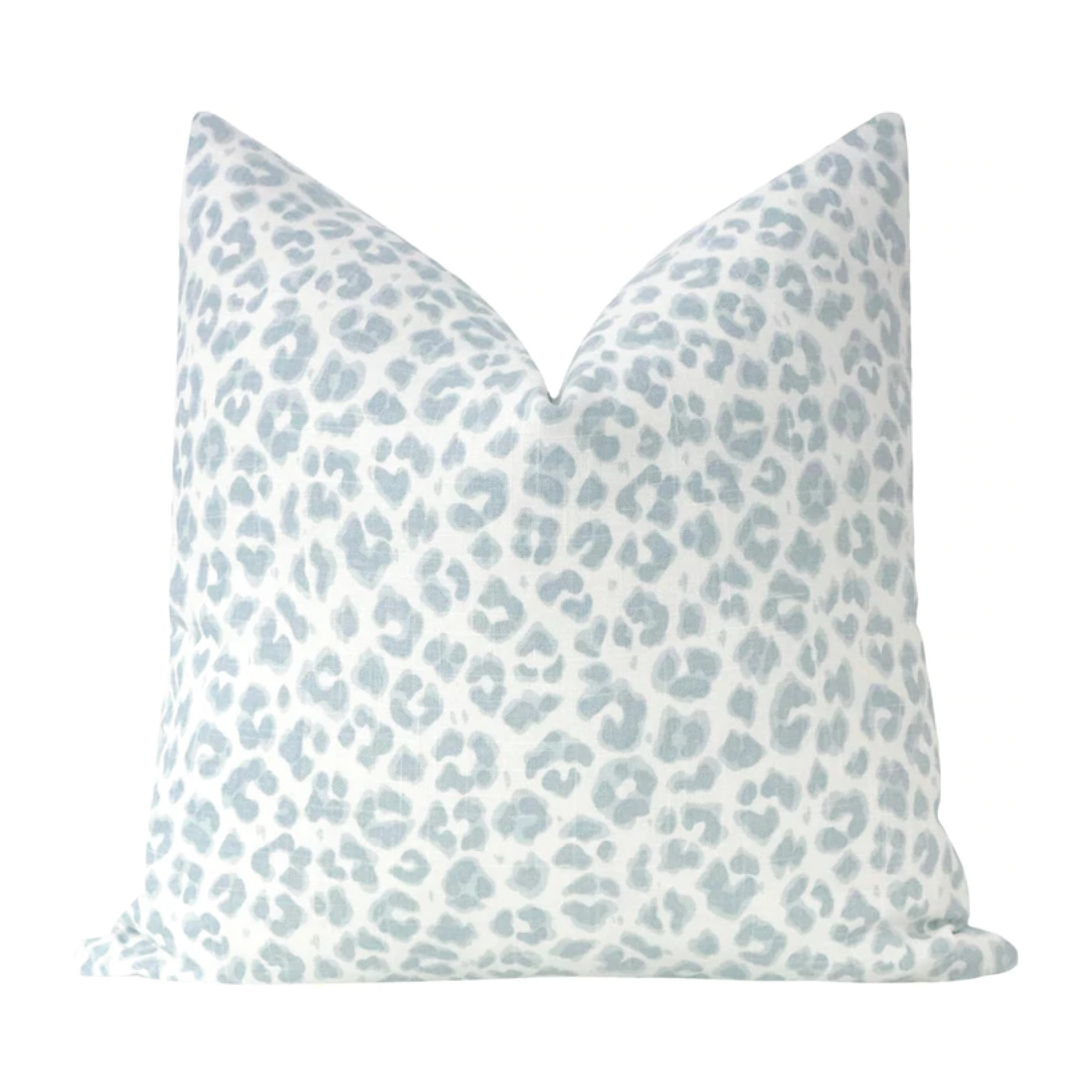 Blue mist cougar pillow with insert 22" x 22".