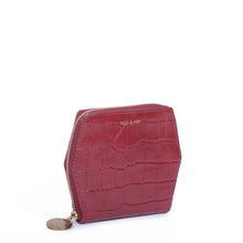 Load image into Gallery viewer, Mika Leather Wallet in Cherry Croc