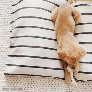 The Foggy Dog Modern Stripe Dog Bed