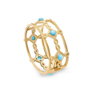 Monique Turquoise Compass Bangle