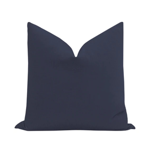 Navy Classic Linen Pillow