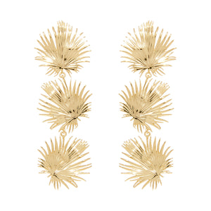 Gold Elin Palm Earrings