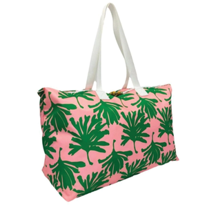 Pink Palm Tote