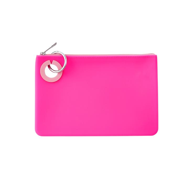 Large Silicone Pouch - Tickled Pink