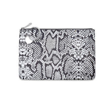Load image into Gallery viewer, Large Silicone Pouch - Tuxedo Snakeskin
